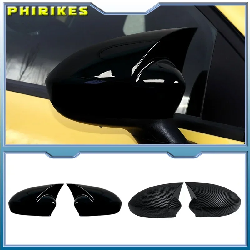 Car Side Wing Mirror Cover Caps For Fiat 500 500C Grande Punto Rearview Mirror Cover Shell Case Trim Add on Car Accessories