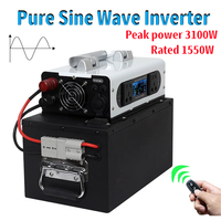 Pure Sine Wave Inverter 12V 220V 3500W 1500W Portable Power Bank DC 24V 48V 60V To AC220V 230V 110V Car Converter Solar Inversor