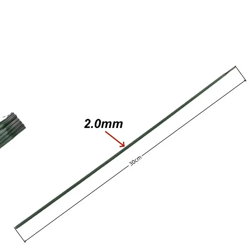 2.0mm Diameter Green Coated Welding Rods 30 40 50Pcs Corrosion Resistant for Outdoor Metal Maintenance