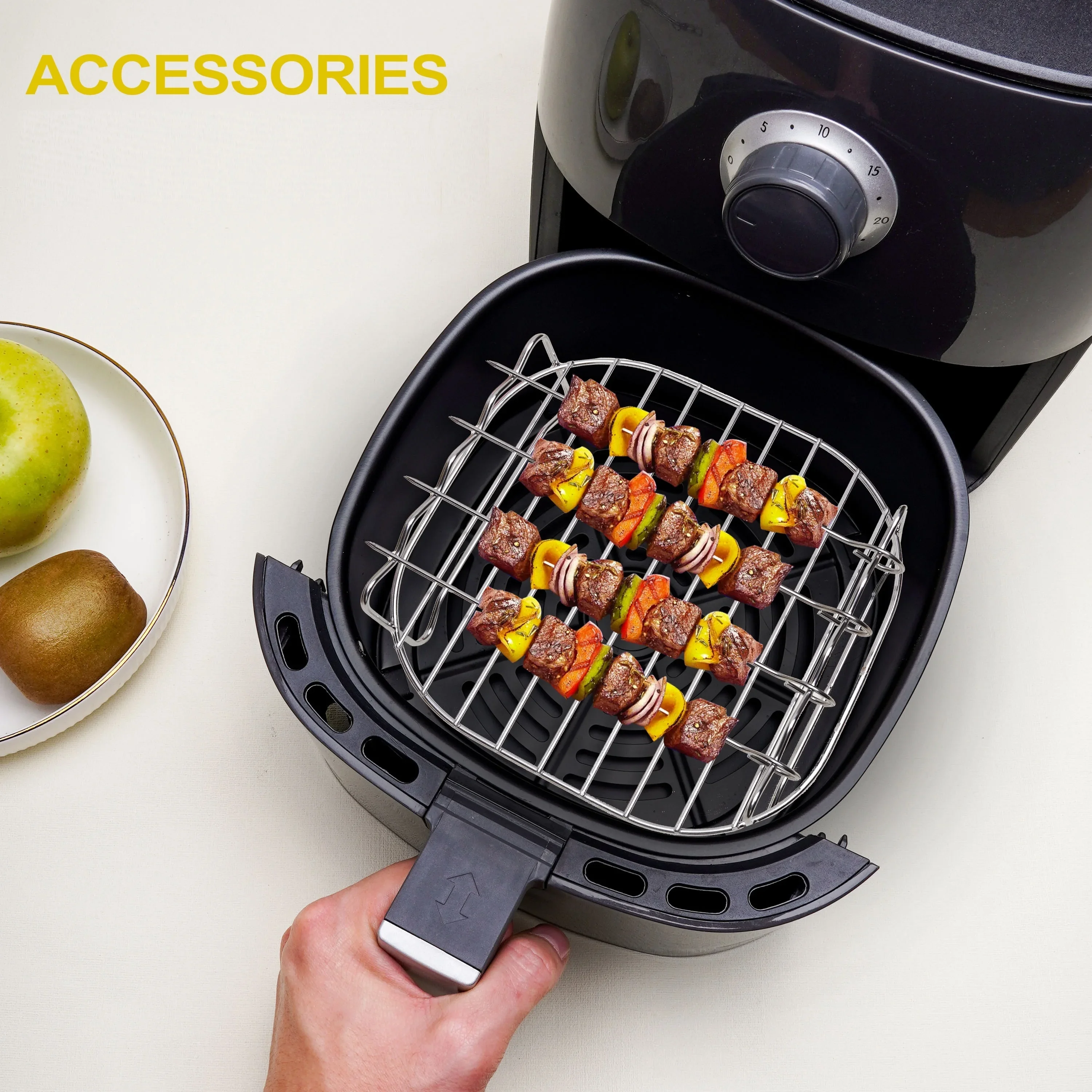 Air Fryer Double Layer Rack, Air Fryer Accessories Multi-purpose Rack