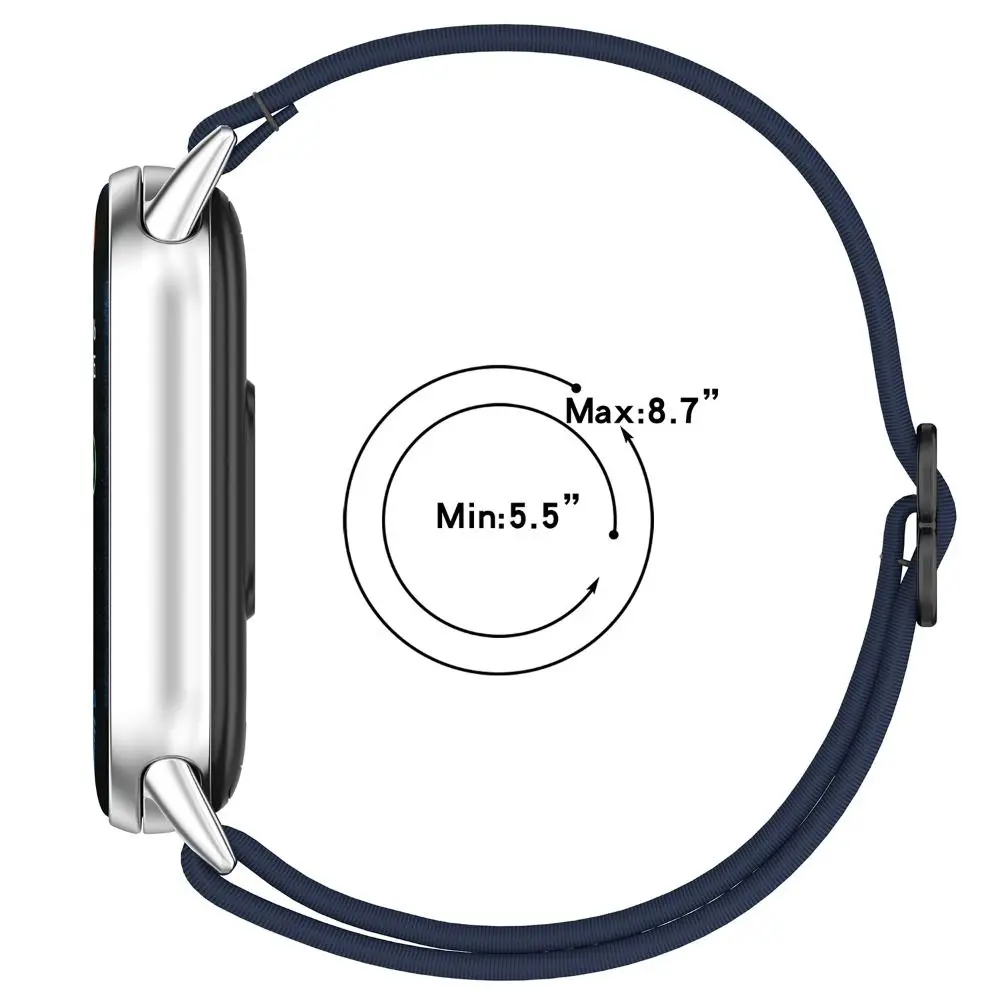 New Replacement Elastic Nylon Band Comfortable Soft Loop Strap Adjustable Bracelet for Xiaomi Band 9/8 Smart Band Accessories