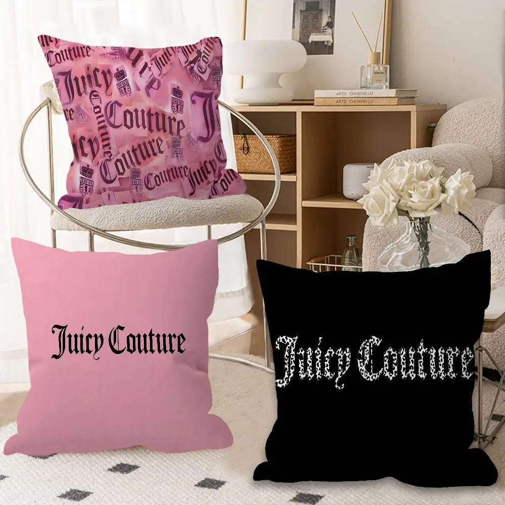 J-Juicy logo C-CoutureS-S Personalized Pillow Dust Cover Bedroom Kids Party Decoration Pillowcase Birthday Children Gift