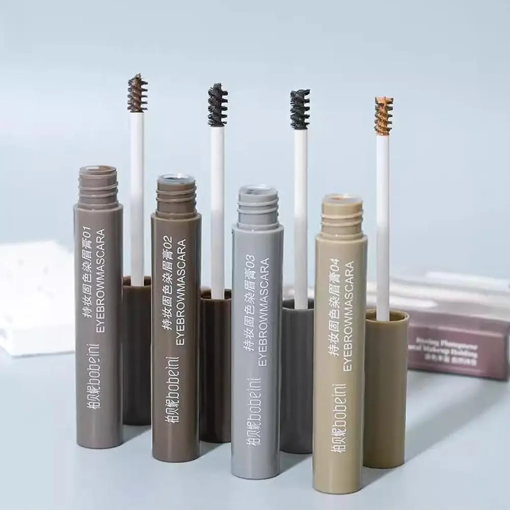 Cremes de sobrancelha de tingimento líquido natural à prova d'água, longo, marrom, secagem de olhos 3d, sobrancelha rápida, duradouro, sem manchas, maquiagem em gel u4e6