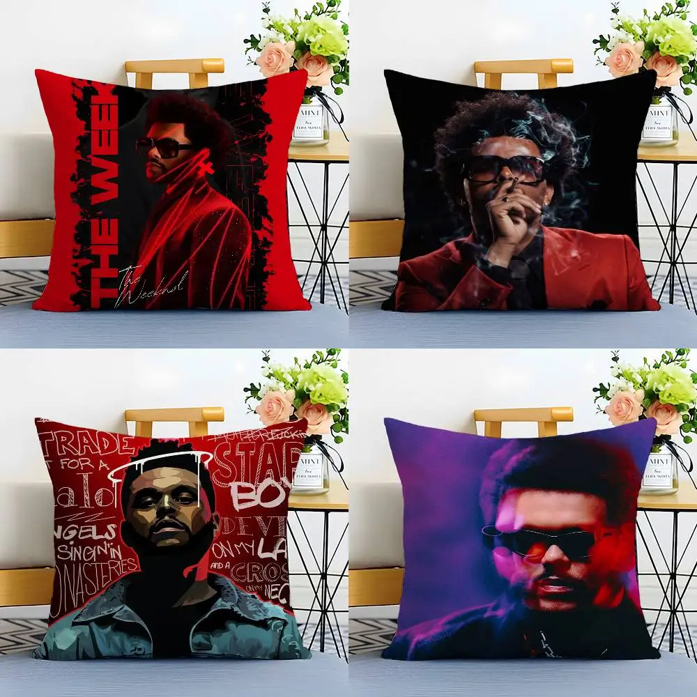 

T-The Weeknd популярный рэпер наволочка антипилотная наволочка невидимая молния шелковистая короткая плюшевая наволочка для дивана