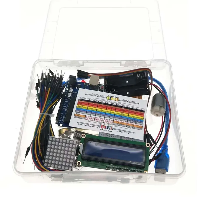 UNO Project Basic Starter Kit e UNO R3 compatibile con il kit elettronico fai-da-te Arduino IDE