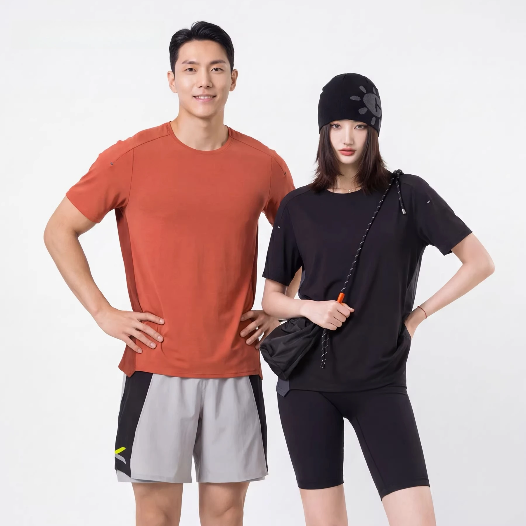 Unisex Second Skin Ultra-Light Seamless Bonded Quick-Dry T-Shirt High-Stretch Reflective Outdoor Performance Tee