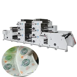 Automatic Polyethylene Flexo Printing Machine Four Color Flexo Printing Machine Flexo Graphical Film Label Printing Machine