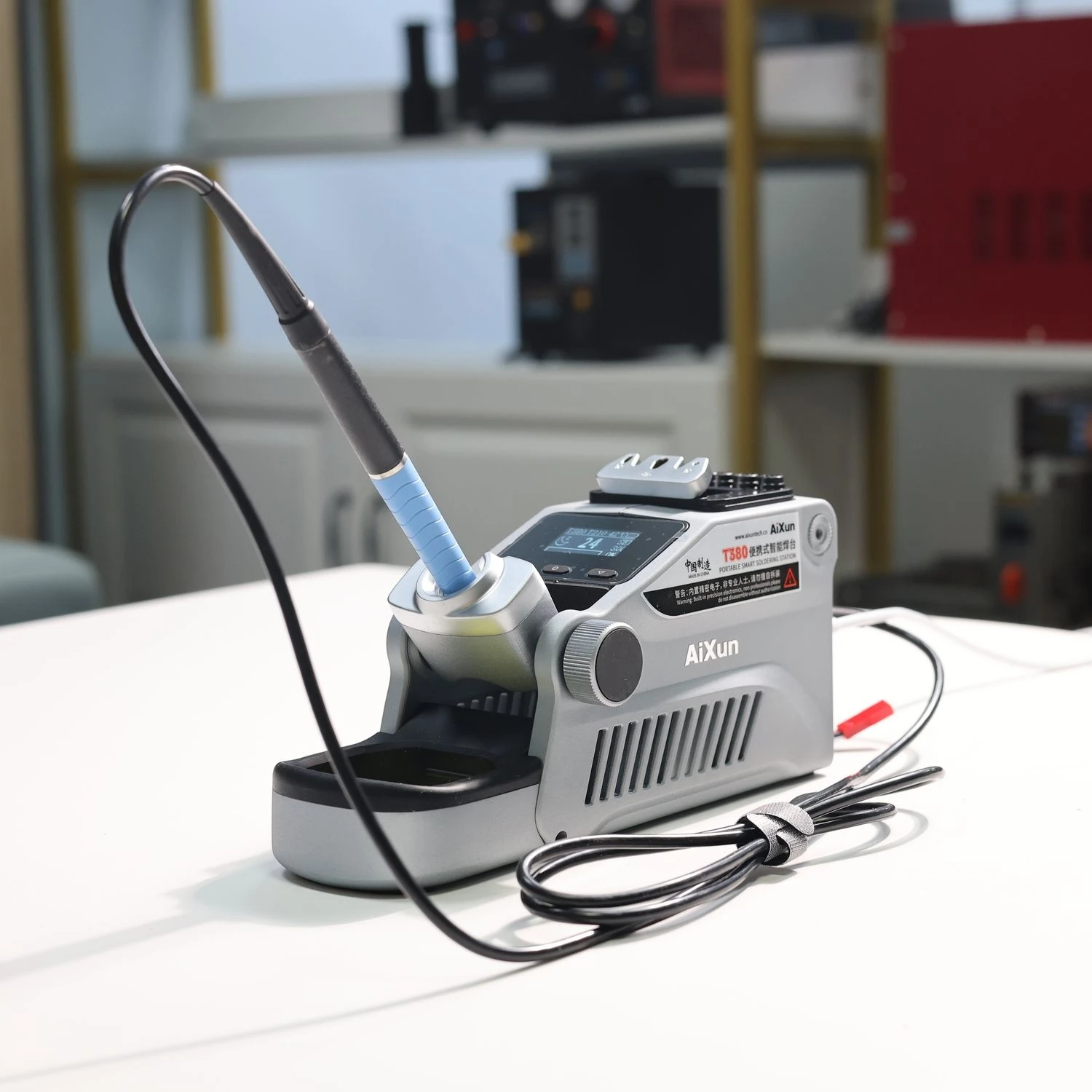 Aixun t380 80w estação de solda inteligente suporte t115 t210 lidar com estação de retrabalho de soldagem rápida para o telefone móvel smd bga pcb reparação