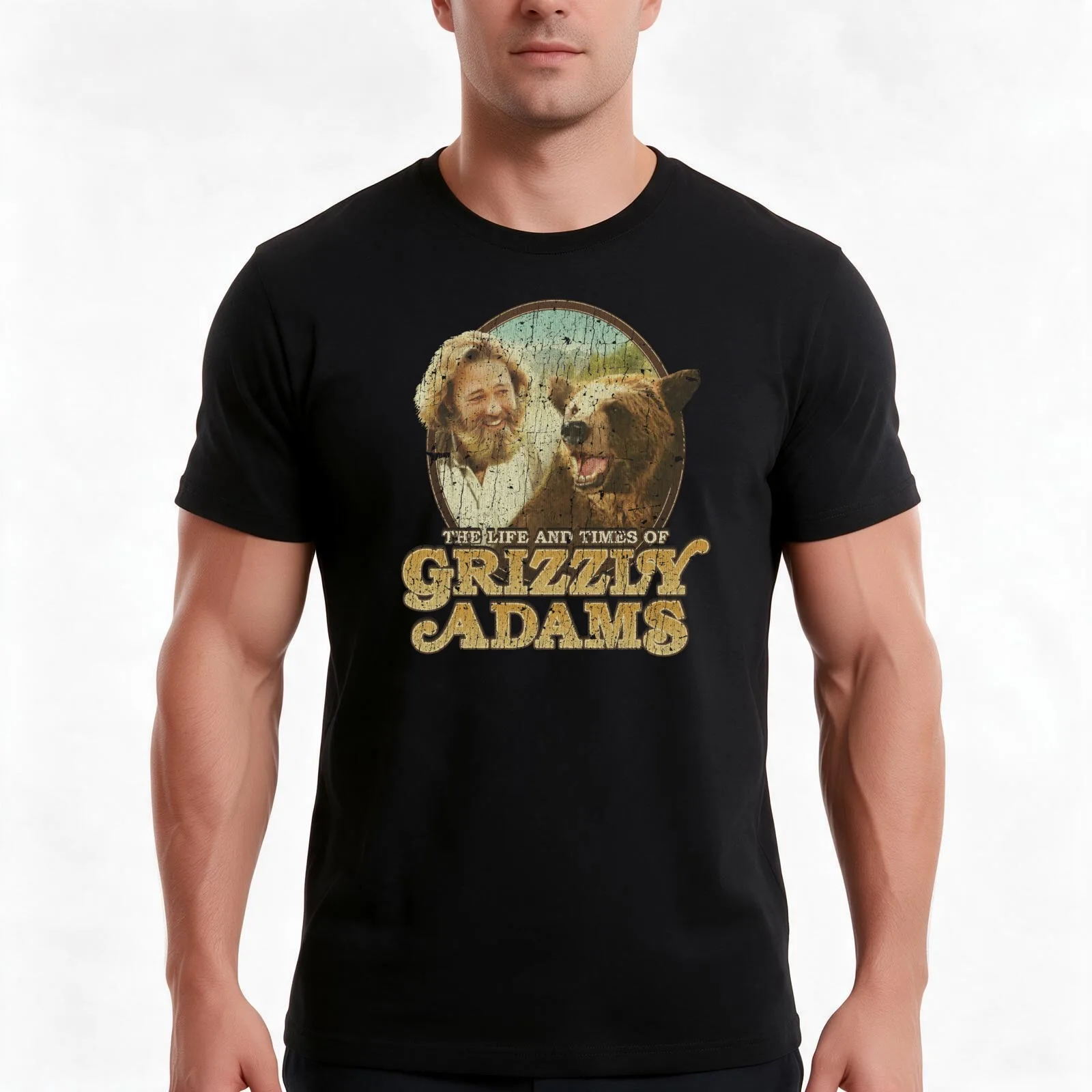 The Life and Times of Grizzly Adams T-Shirt Summer Casual Cotton Tee Oversized Streetwear Tops Vintage Graphic Print