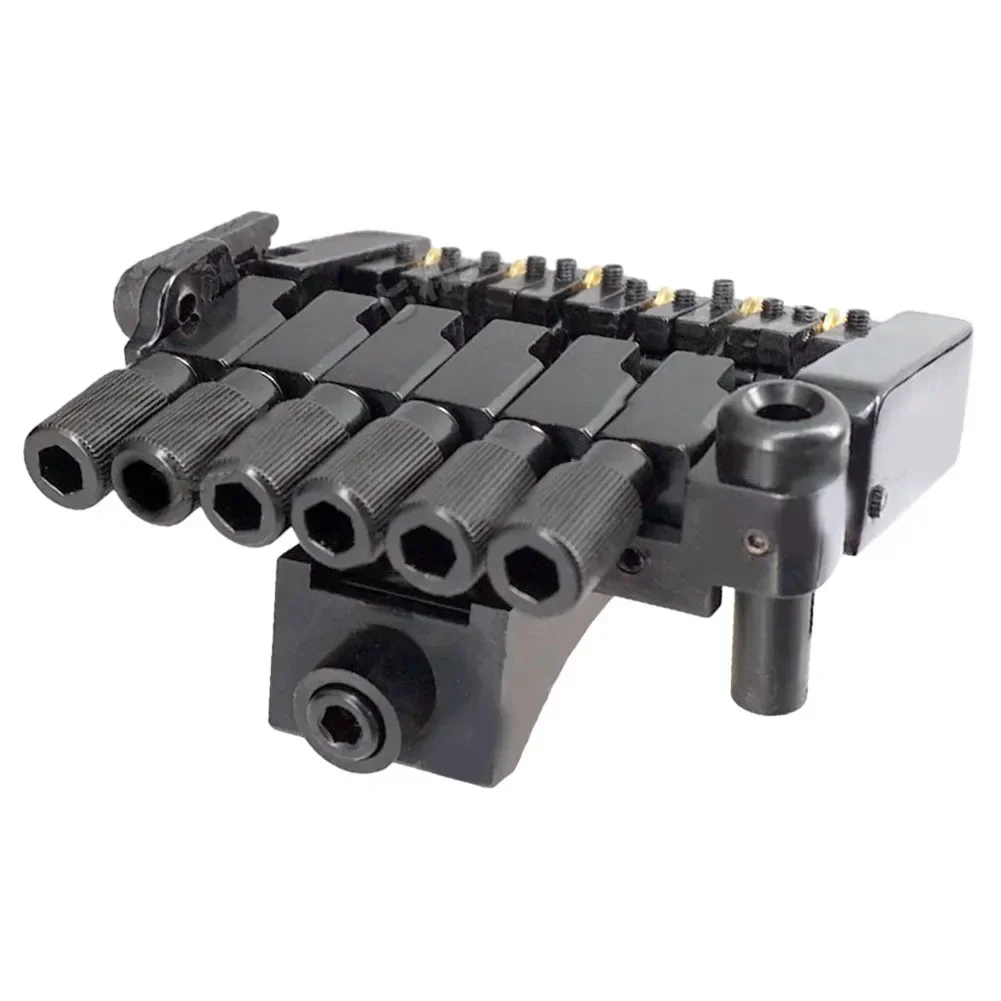 Headless Bridge Tailpiece Bridge Tailpiece Metal Black Bridge Tailpiece Guitar Tremolo System For Headless Electric Guitar