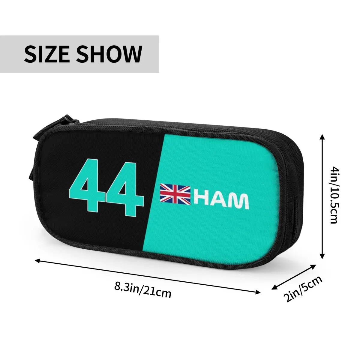 F1 Lewis Hamilton Mercedes AMG Pencil Cases Large Capacity Pen Bags Pen Box Pencil Pouch For Boys Girls Students Stationery