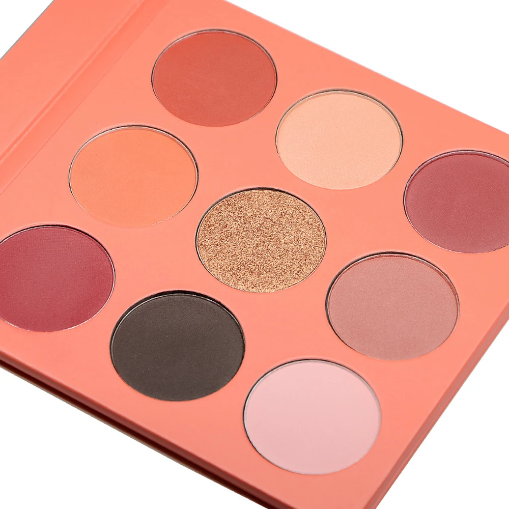 Private Label 9 Colors Eye Shadow Palette Shimmer Matte Long Lasting Waterproof Pigmented Eye Beauty Makeup Custom Bulk