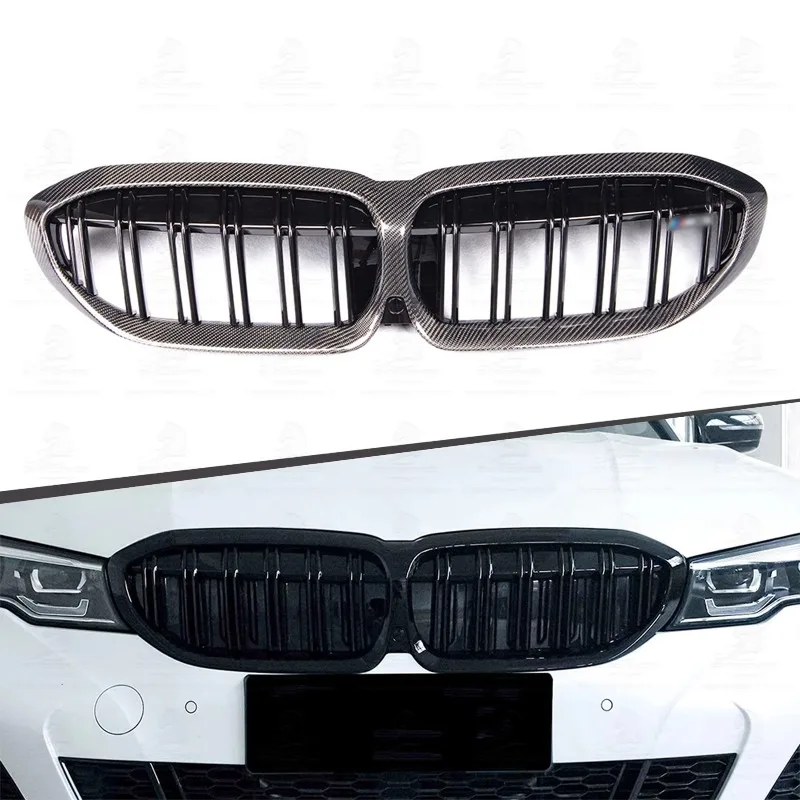 

3 Series G20 Auto Carbon Fiber Grilles Auto Body Parts Front Center Grille Carbon Fiber Grill Fit for BMWS 2019+
