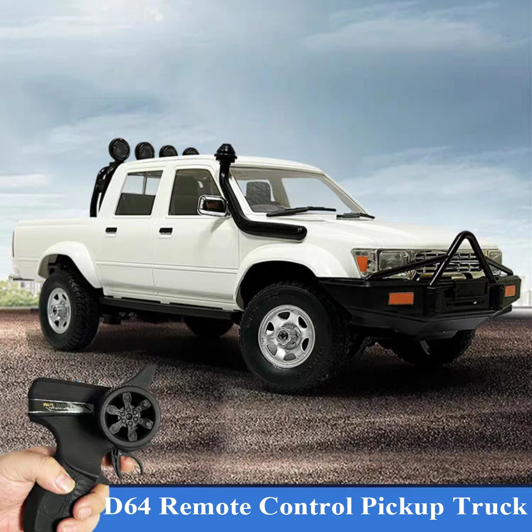 

1:16 WPL D64 Remote Control Pickup Truck Two Wheel High Speed Climbing Drift Car Rc Pickup Truck Model Children's Boy Gift