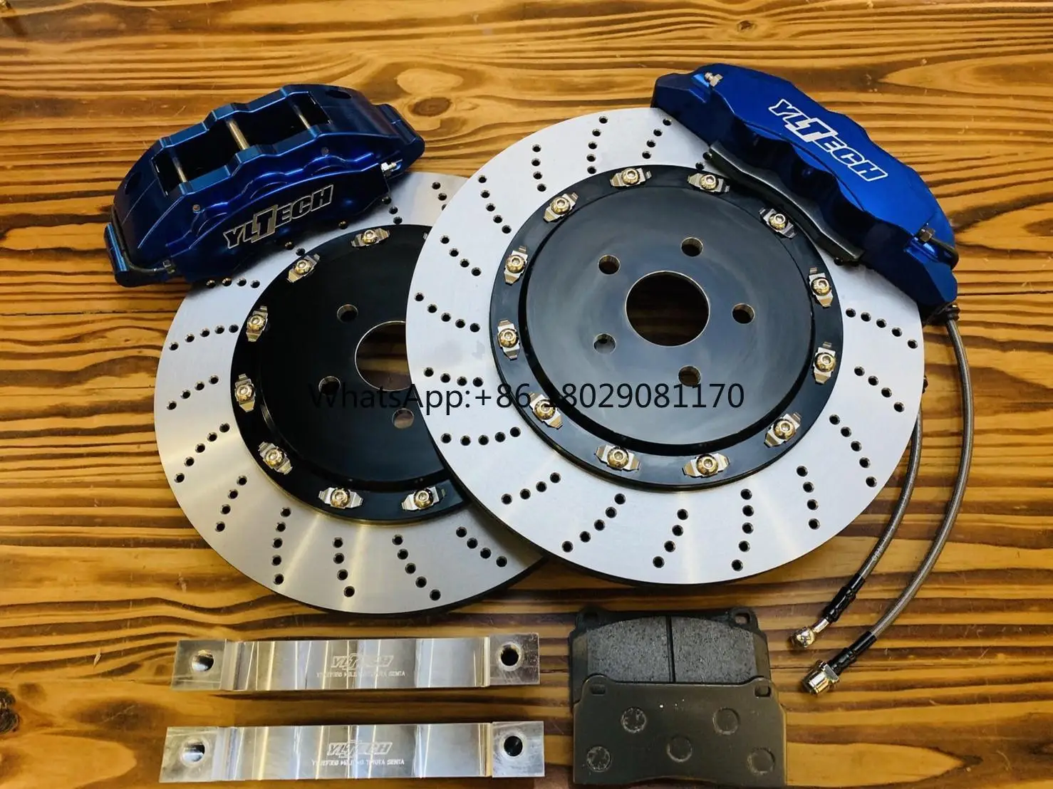 FORGED MEDIUM 6 PISTON CALIPERS TWO-PIECE DISC BRAKE SYSTEM