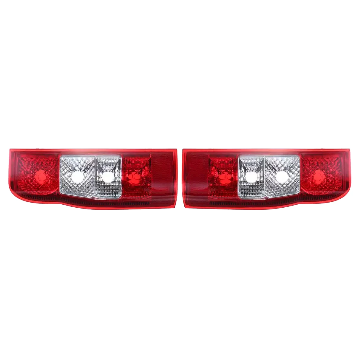 2Pcs Car Rear Bumper Reflector Rear Tail Lamp Brake Light for Ford Transit MK7 2006 - 2014 Panel Van