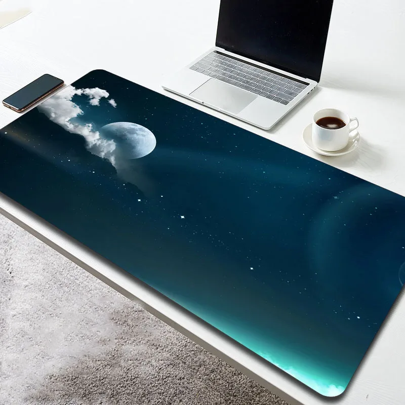 

Moon 80x40 Large Size Mouse Pad Non-slip Waterproof Computer Table Desk Mat Gaming Hoom Accessories Art Mousepad Gamer Cabinet