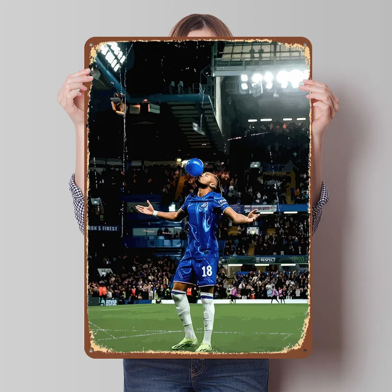 Christopher Nkunku Tin Plaque Poster Customized Wall Art Retro Vintage Metal Signs for Room Bedroom Decoration Home Decor Items