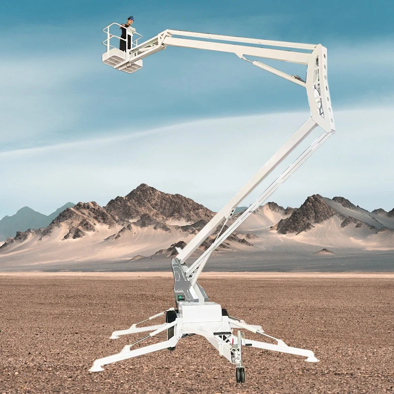 The Manufacturer Supplies14 Tonself-Propelled Curved Arm Telescopic Arm for High-Altitude Operations With a Super Large Radius