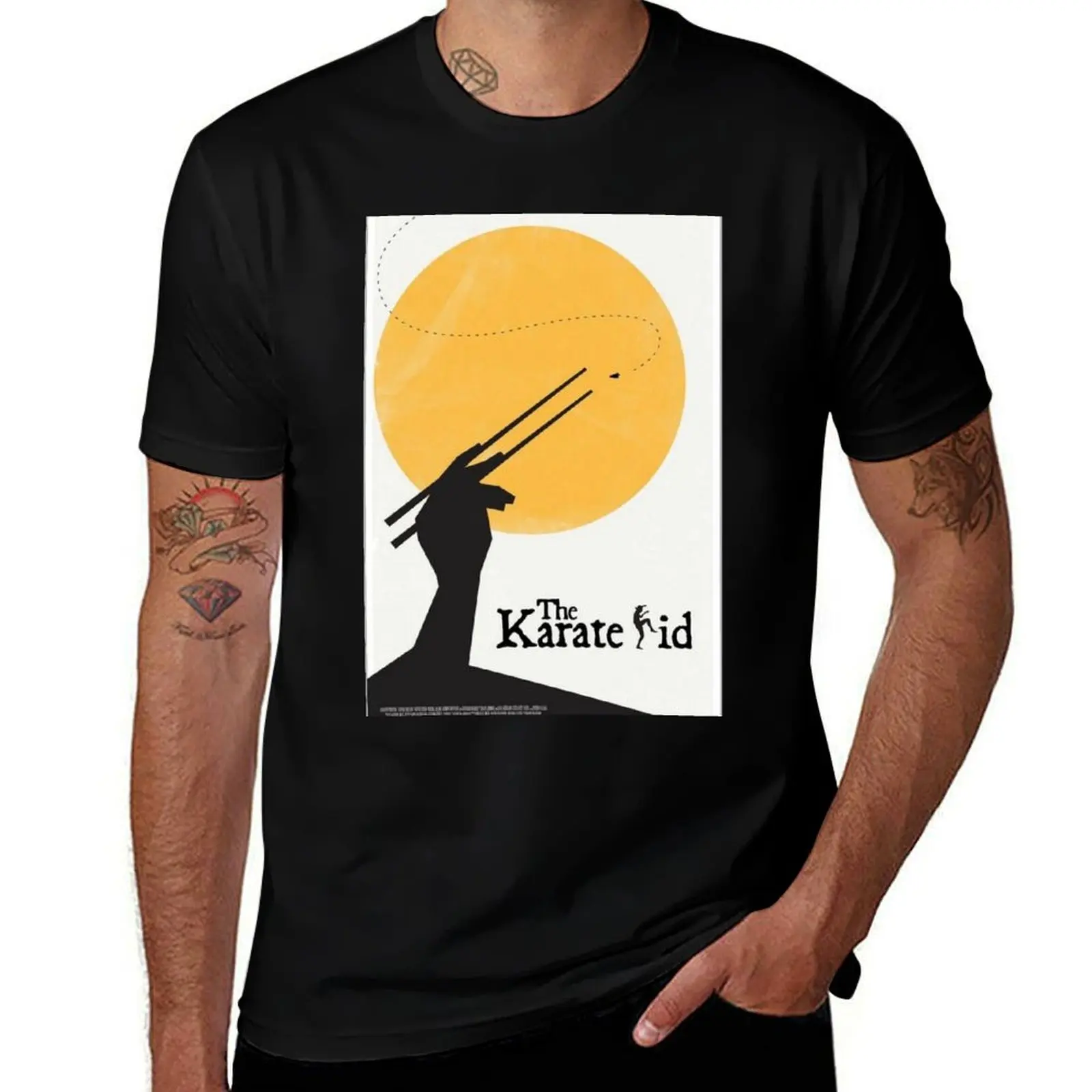 

The Karate Kid Movie Wallpaper T-Shirt gifts for boyfriend oversized t shirt sports fans tees cotton t shirt men