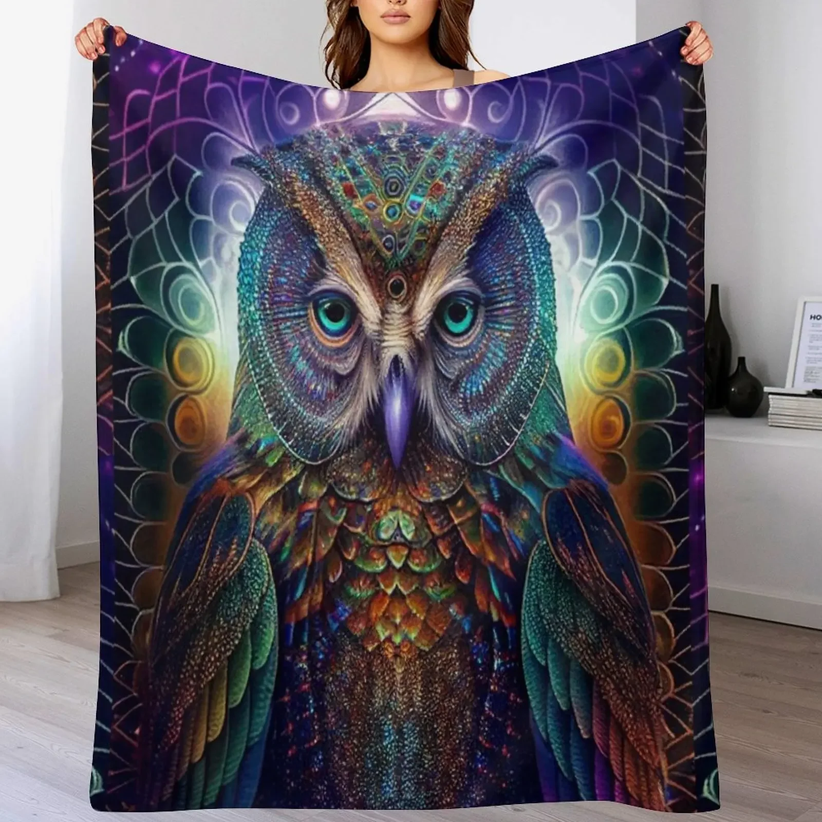 Fibo Throw Blanket Flannel Fleece Soft Warm Throw Blanket