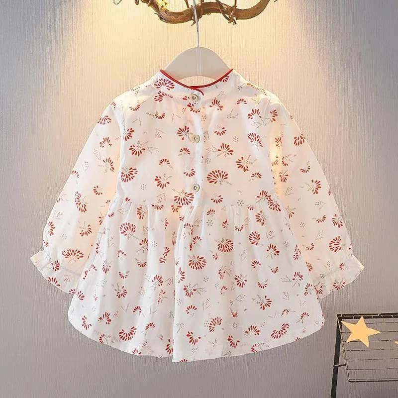 Cheongsam Long Sleeve Baby Girl Princess Dress Little Girl Dress Spring and Autumn New Children\'s Clothes Girls Hanfu