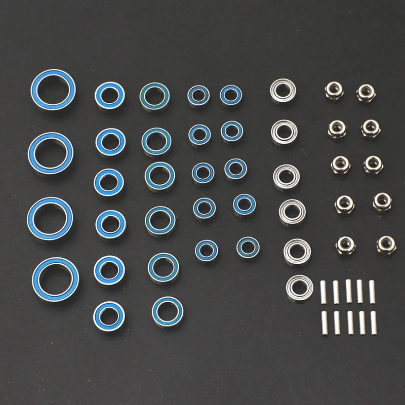 52Pcs Steel Sealed Bearing Kit 1/18 For Trx-4M Defendes Traxxas Martyra Full Set Of Bearing Upgrade Replacement Accessories