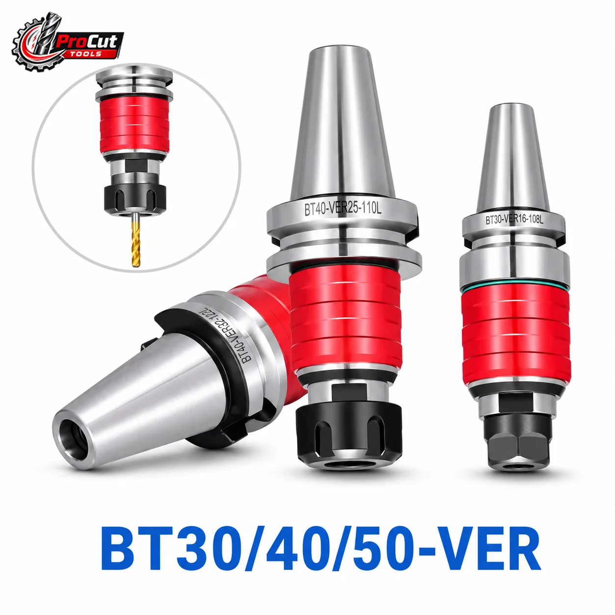 BT30 BT40 BT50 VER Floating Tapping Tool Holder VER16 VER20 VER32 VER40 ERG Collet Chuck CNC Milling Tool Holder