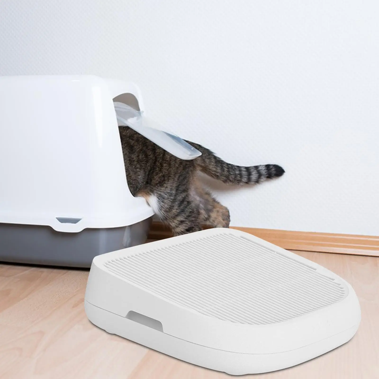 Cat Litter Mat Double Layered Litter Trapper Mat Easy to Clean Anti-splashing Kitten Litter Catcher Box Pads Pet Supplies