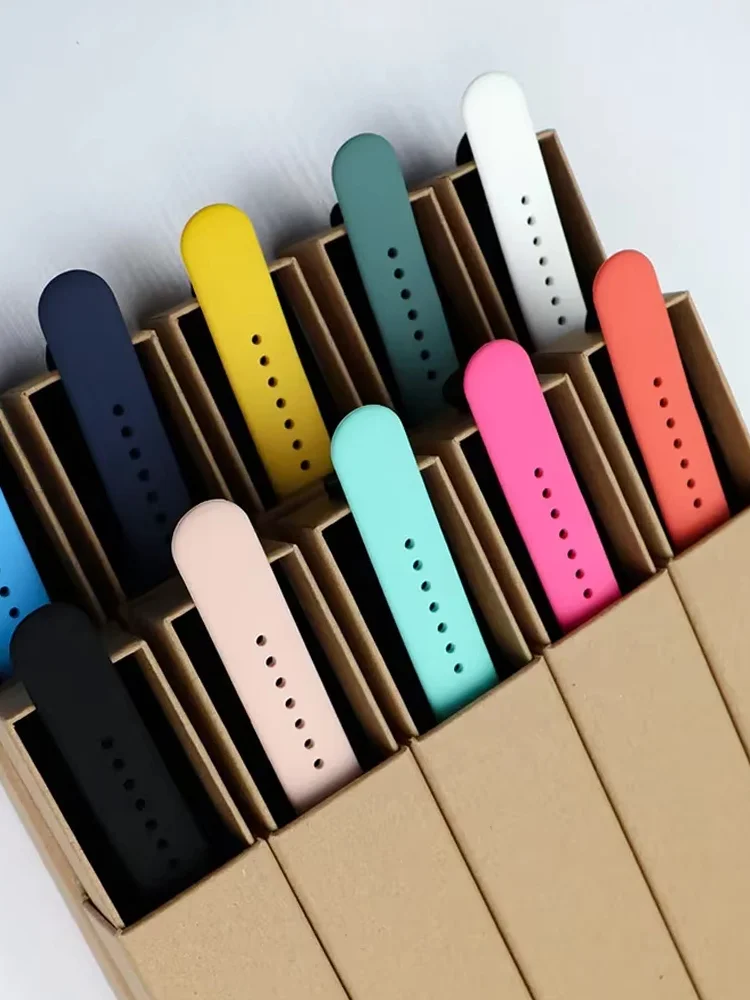 Sport Strap For Apple Watch 11 10 band 46mm 42mm 45mm 44mm 40mm Silicone bracelet iwatch series 9 8 7 6 5 4 SE Ultra 3/2 49mm