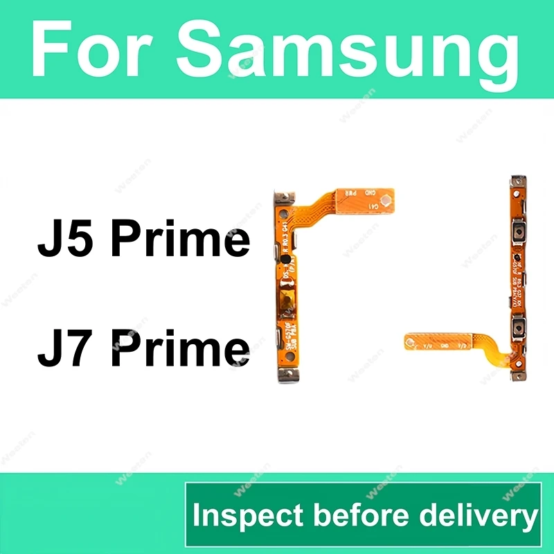 Power Volume Side Button Flex Cable For Samsung Galaxy J7 Prime On7 (2016) J5 Prime On5 (2016) G570 G610 Repalacement Spare