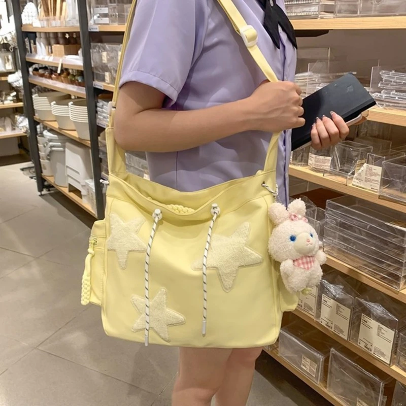 Women Crossbody Bag Large Capacity Shoulder Bag Star Pattern Bag 066F