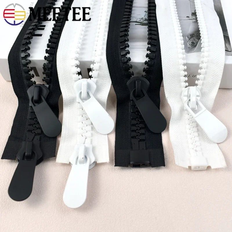 

2Pcs 20# Resin Zipper 70-100cm Open-End Zippers Backpack Tent Large Closure Zip Garment Replace Zips Repair Sewing Accessories