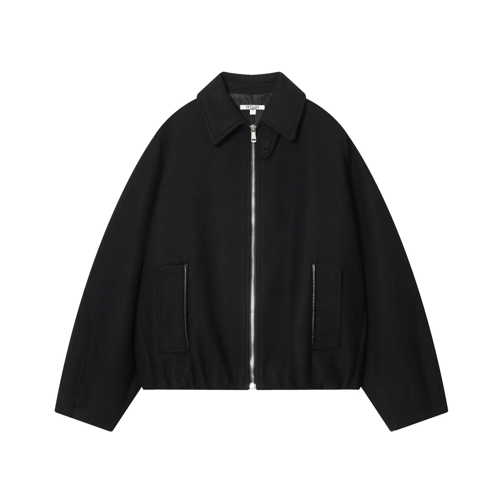 

European and American style 2025 winter new women's casual lapel long sleeved puffy pilot jacket jacket