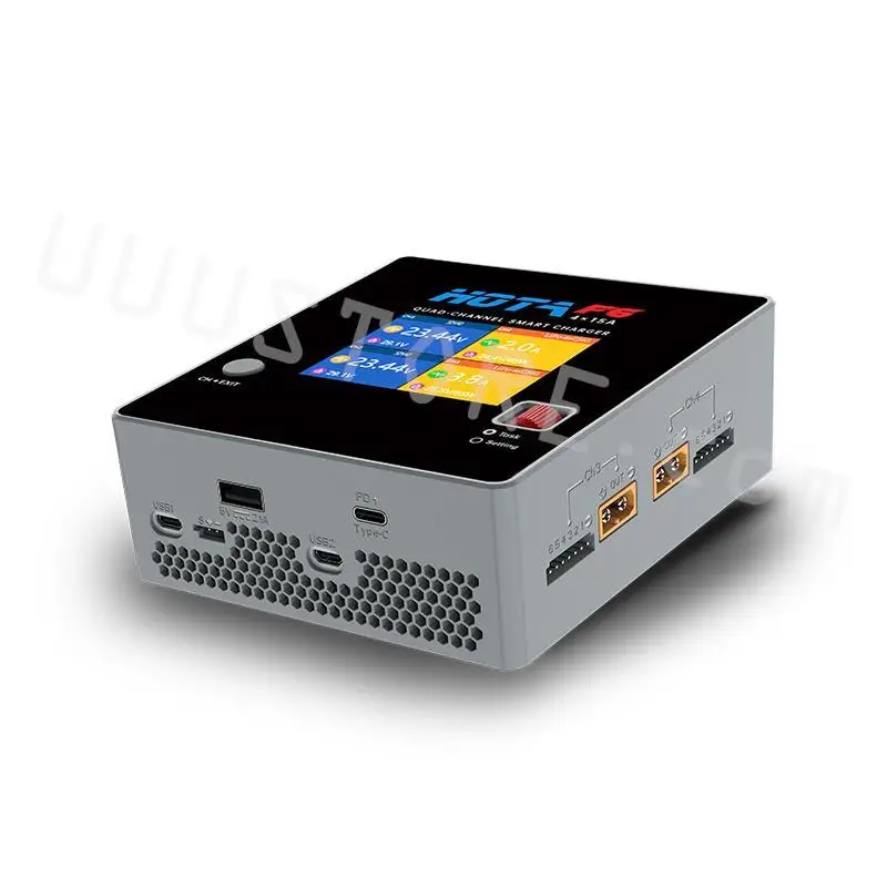 HOTA F6 4x250W 15A 4 Channel Smart Balance Charger with Type-C for Lipo LiIon NiMH Battery FPV Racing Drone RC Quadcopter Model thumbnail 5