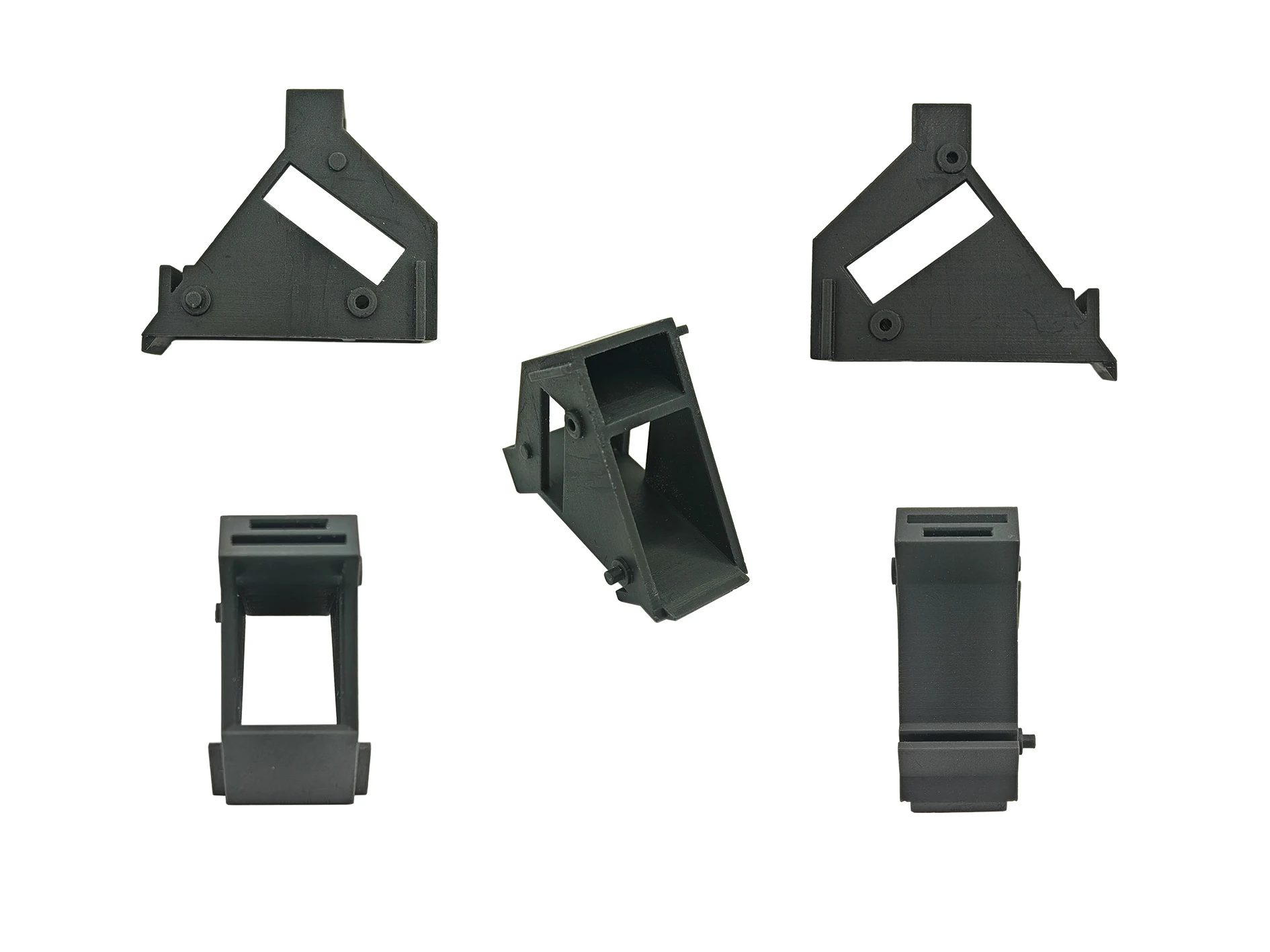 Multi-axis CNC precision instrument machining Plastic Mosaic structure complex kit Trapezoidal hollow assembly protective shell