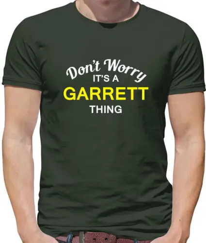 Don'T Worry It's a GARRETT Thing Mens T-Shirt - Surname Custom Name Family