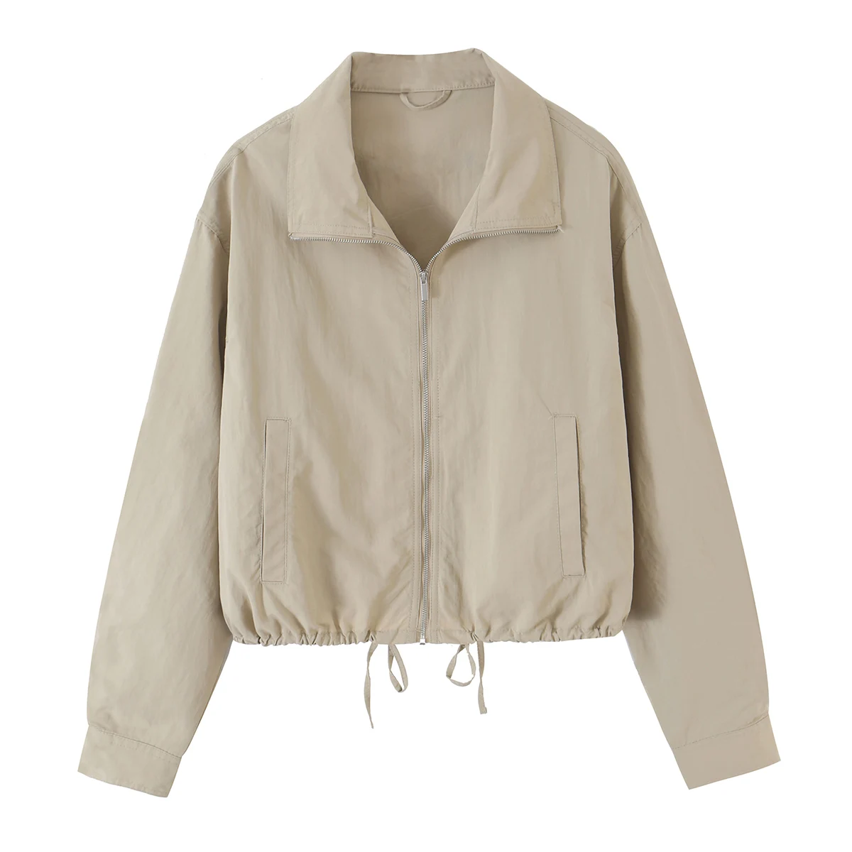 KONDALA Damen Herbst Casual Chic Trainingsanzug, Jacke mit Reißverschluss und verstellbarer Taille, Hose mit Kordelzug, 2026 Herbst Trendiges Hosenset – Detail 5