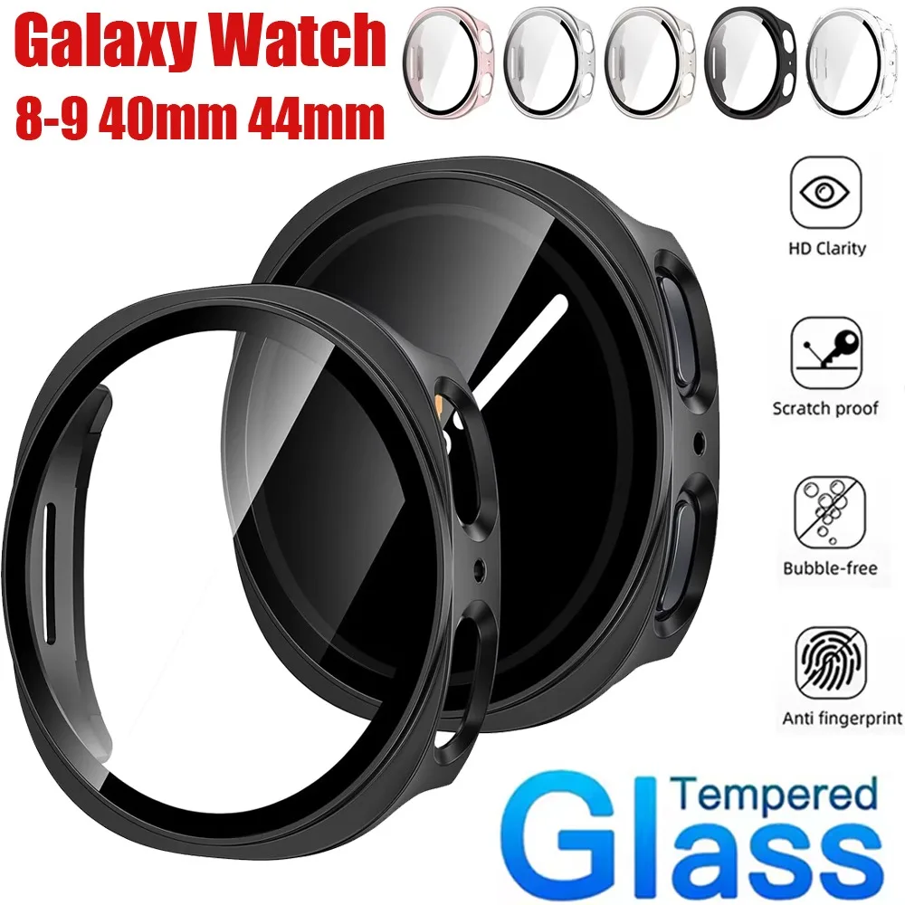 PC Case Tempered Glass for Samsung Galaxy Watch 9 8 40/44mm8 Classic 46mm Shell Membrane Integration Galaxy Watch Ultra 2-1 47mm