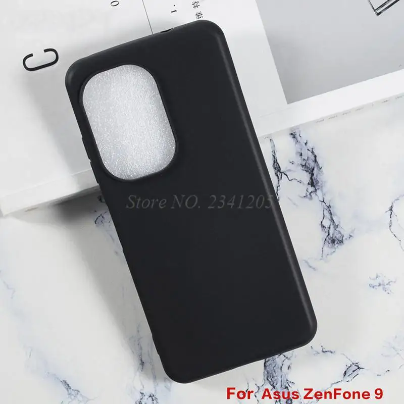 For Zenfone 9 Case Silicone Anti-knock Soft Black TPU Half-wrapped Case For Carcasas Asus ZenFone 9 Smartphone Shell Skin Cover