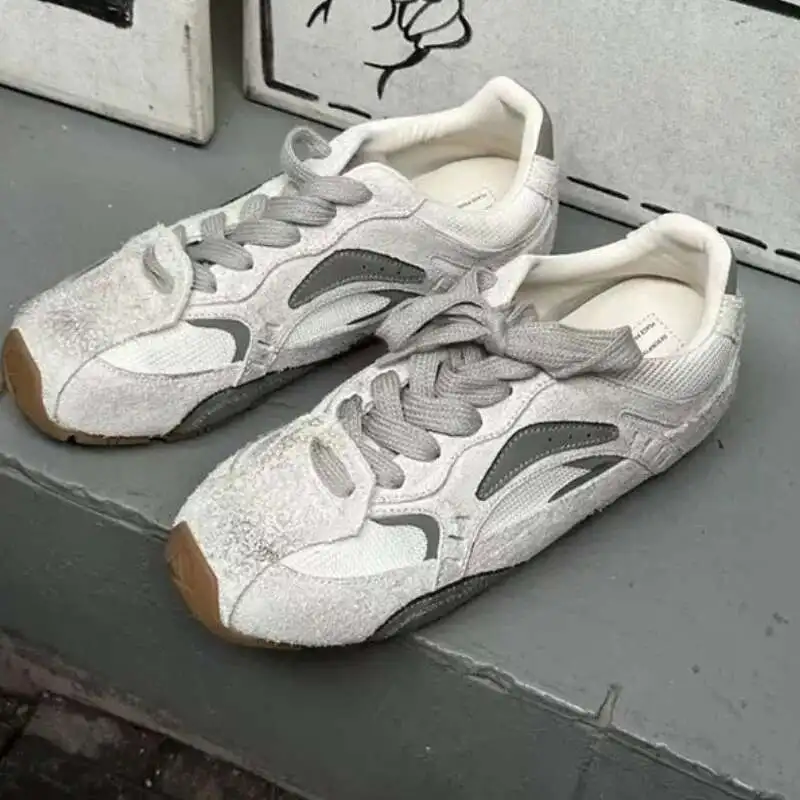 

Немецкие кроссовки из натуральной кожи, осенние новые дышащие спортивные туфли на мягкой подошве, женская повседневная обувь Форрест Гамп