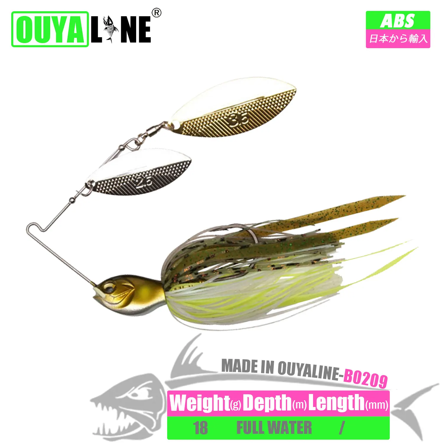 

Sinking Spinnerbait Fishing Lure 18g Metal Spoon Spinner Baits Isca Artificial Wobblers Sequins Pesca For Pike Trout Fish Tackle