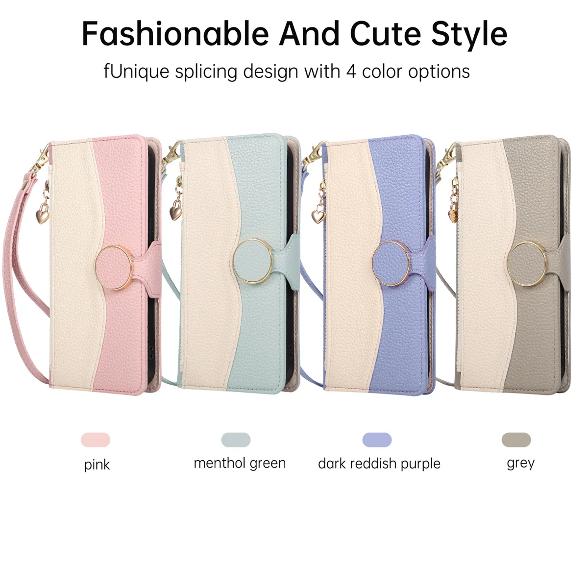 Crossbody محفظة جلدية بطاقات حامل جراب هاتف لسامسونج A17 A07 A36 A56 A06 A05 A26 A35 A55 A25 A34 A54 A25 A14 A52 A72