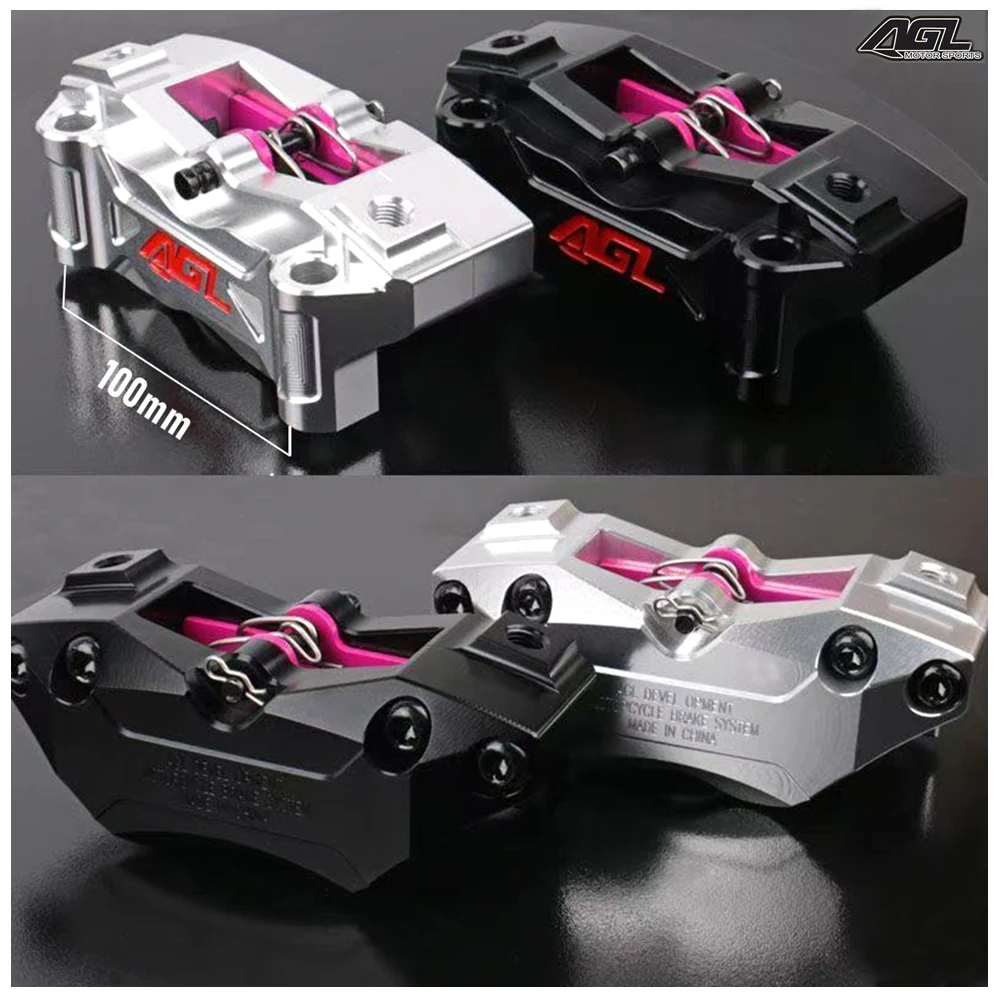 

Motorcycle Universal CNC Front Brake Caliper 100MM Lock point 4 Piston For Kawasaki Suzuki Yamaha Aerox BWS RSZ NIU Ninebot