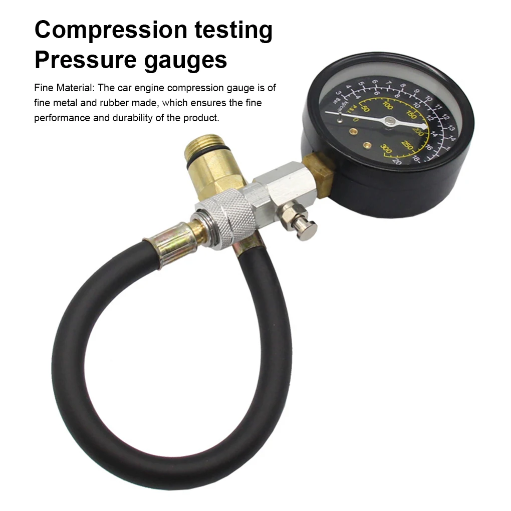 Auto Engine Compression Tester Professional Pressure Testing Gauge Tools