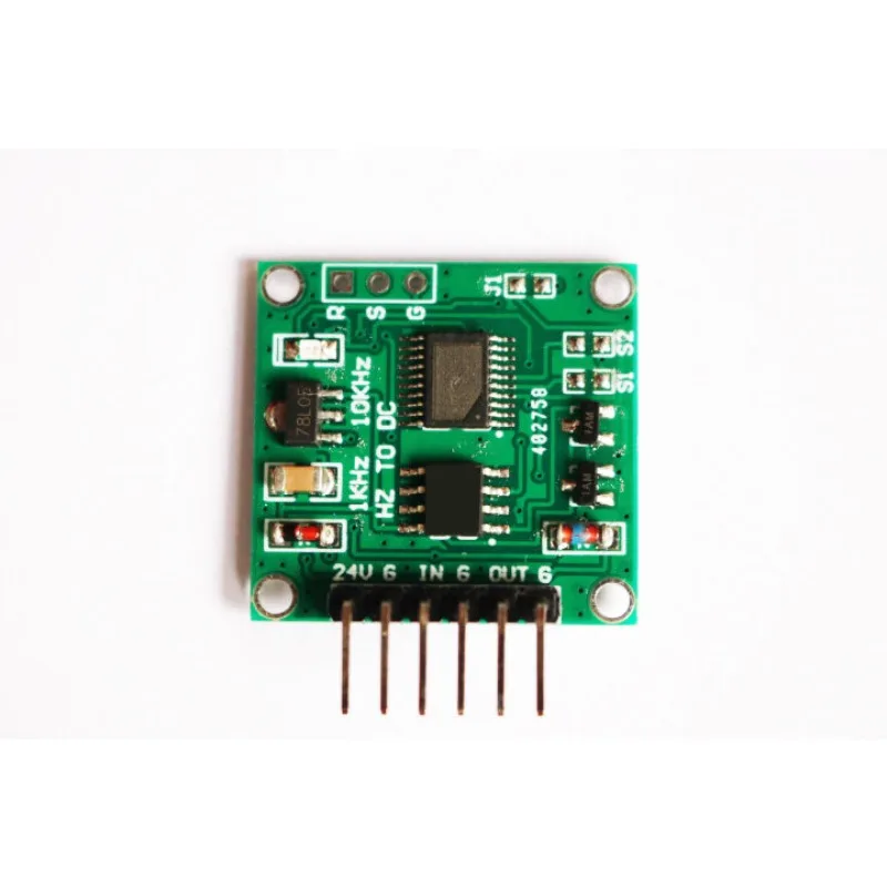 New version, frequency to voltage 0-10Khz to 0-5V 0-10V linear conversion, transmitter module