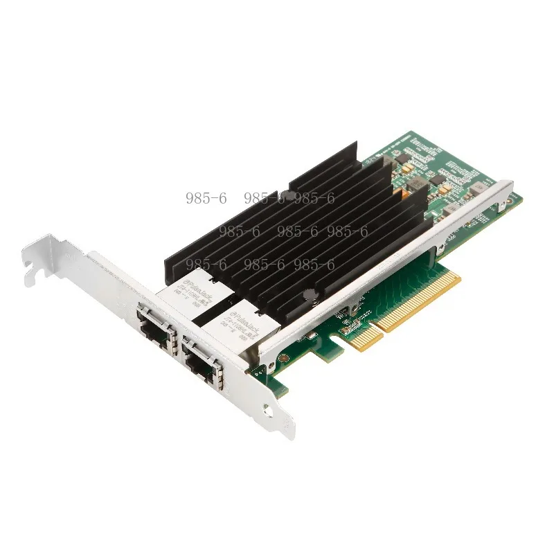 PCIe X8 X540-T2 10 Gigabit Dual RJ45 Network Card, High Speed Desktop Ethernet Adapter for Soft Router & NAS Storage Connection