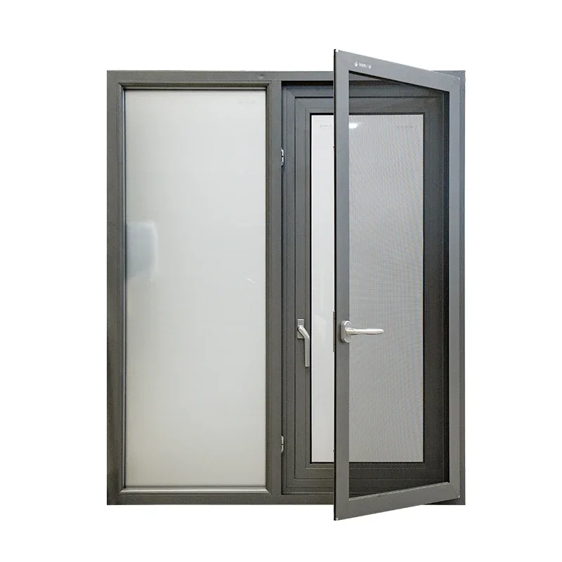 #for House others soundproof black picture home glass double glazed aluminium windows