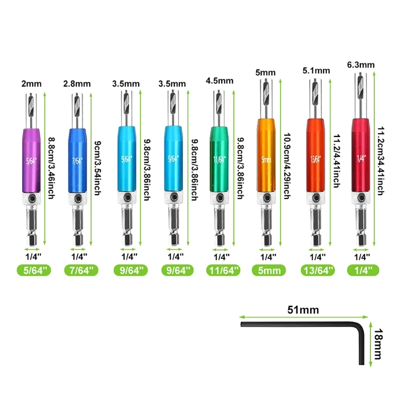 8 Cái Tự Centering Bản Lề Lỗ Dụng Cụ Mở Nắp Hộp, Bản Lề Khoan Tapper Có Cờ Lê Cho Cánh Cửa; Tủ windows Gỗ M4YD