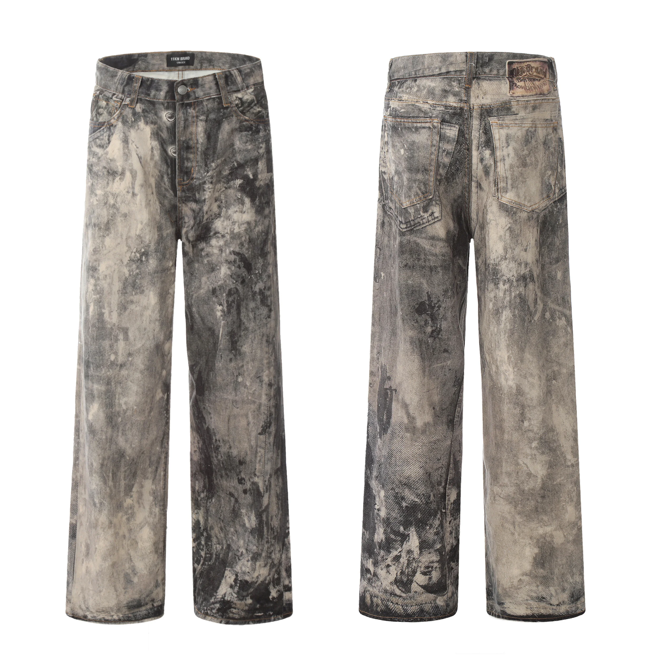 

Original American Sle Loose Straight Leg Jeans fiti Dyeing 2025 New Autumn Youth Wear Resistant Wear Comfortable Fit